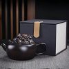 1-27.jpg Vintage Traditional Purple Pottery Dragon Teapot Shaped Like A Dragon Head With Twist Design