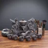 1-3.webp Delicate Vintage Porcelain Phoenix and Dragon Pattern Semi-Automatic Lazy Tea Set