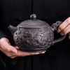 2-26.jpg Large Chinese Purple Clay Teapot with Auspicious Dragon and Floating Clouds Pattern