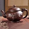 2-35.jpg The Spirit of the Dragon and Horse Brown Yixing Clay Teapot with Dragon Spout Strainer