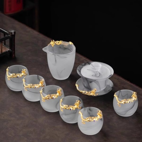 2-56.jpg Luxury Chinese Gongfu Tea Cup Set with Colored Glaze and Gold Dragon Figurine in Ink Painting Style