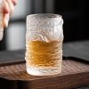 Vintage Square Round Dragon and Phoenix Chinese Traditional Crystal Tea Cup