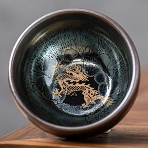 3-4Fl-Oz100ML-Dragon-and-Phoenix-Inner-Patterns-Jian-Zhan-Ceramic-Teacups-1.jpg Oil Spot Tenmoku Glaze Hand Painted Dragon Jian Zhan Ceramic Tea Cups