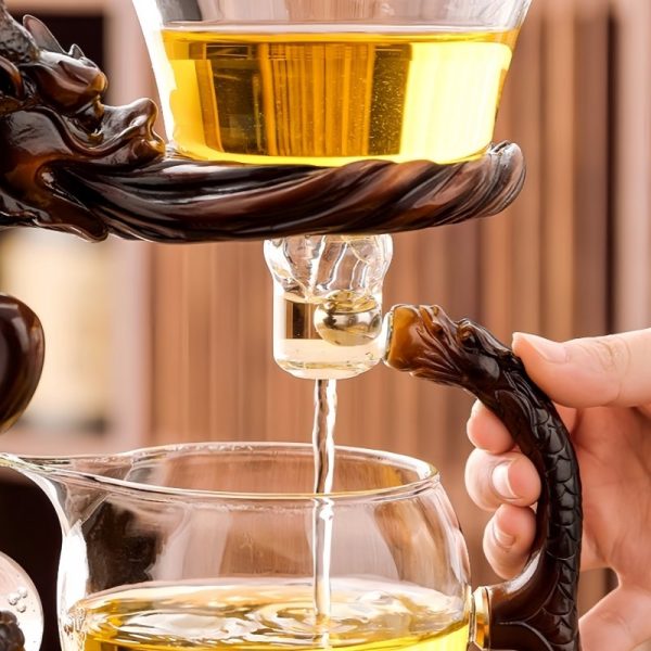 4-40.jpg Premium Brown Resin Vintage Lazy Dragon and Phoenix Semi-Automatic Antique Tea Set