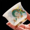 4-9.jpg Year Of The Dragon Hand Painted Iced White Porcelain Dragon Tea Cup