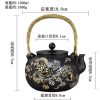 44-Fl-Oz-Gold-Dragon-and-Silver-Cloud-Antique-Asian-Cat-Iron-Teapot-3.jpg Antique Asian Gold Dragon and Silver Clouds Cast Iron Tetsubin Teapot