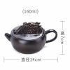 5-25.jpg Vintage Traditional Purple Pottery Dragon Teapot Shaped Like A Dragon Head With Twist Design