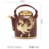 5-26.jpg Antique Gold Inlaid with Jade Dragon and Phoenix Pattern Purple Clay Teapot Large Capacity with Handle