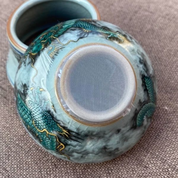 6-11.jpg Vintage Ice Crack Hand Drawn Blue Dragon Luxury Chinese Porcelain Tea Set