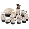 Chinese-tea-set25-3.jpg Ceramic Antique Inlaid Sterling Silver Dragon Traditional Luxury Chinese Export Tea Ceremony Set