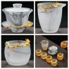 Gaiwan26-01.jpg Large Inlaid Pure Gold Dragon Ink White Jade Frosted Crystal Gaiwan Tea Set