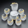Gaiwan26-04.jpg Large Inlaid Pure Gold Dragon Ink White Jade Frosted Crystal Gaiwan Tea Set