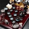 Jianzhan-Gongfu-Tea-Set-02.jpg Pixiu Themed Gongfu Tea Set with Jianzhan Cups and Red Wooden Tea Tray