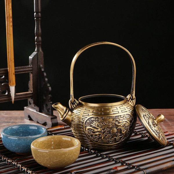 Traditional-Luxurious-Dragon-and-Phoenix-Theme-Weave-Antique-Brass-Tea-Kettle-with-Lifting-Beam-5.jpg Traditional Luxurious Dragon and Phoenix Theme Weave Antique Brass Tea Kettle with Lifting