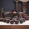 a-29.jpg Antique Lazy Chinese Semi-Automatic Majestic Dragon Brown Ceramic Kungfu Tea Cup Set