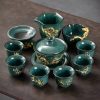 a-39.jpg Luxury Vintage Chinese Green Ice Crackle Glaze Gongfu Tea Pot Set with Gold Inlaid Jade Dragon and Phoenix