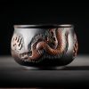 b-12.jpg Authentic Hand-carved Embossed Chinese Dragon Jianshui Purple Pottery Tea Cup