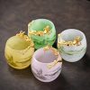 b-13.jpg Elegant Landscape Painting Colored Glaze Inlaid Gold Dragon Tea Cup