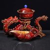 b-29.jpg Handmade Antique Chinese Red Kiln Change Lazy Semi-Automatic Dragon Themed Porcelain Tea Set