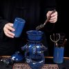 b-54.jpg Exquisite Chinese Vintage Blue Majestic Five Dragon Head Kungfu Tea Sets Lazy Semi-Automatic