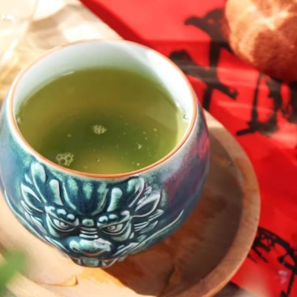 c-3-1.jpg Vintage Dragon Head Pattern Chinese Chawan Kung Fu Tea Ceremony Cup