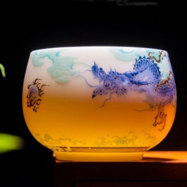 d-10-1.jpg Ice Jade Porcelain Hand Drawn Blue Dragon Tea Cup