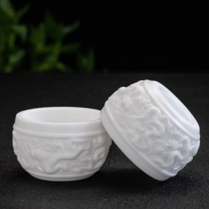 d-10.jpg Handmade Embossed Flying Dragon White Jade Porcelain Kung Fu Tea Cup