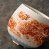 d-13-1.jpg Alum Red Underglaze Color Hand-painted Dragon Chinese Dragon Tea Cup