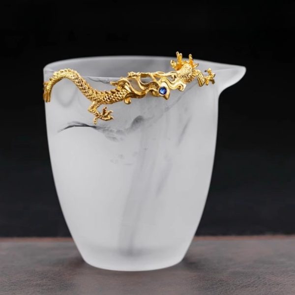 d-45.jpg Luxury Chinese Gongfu Tea Cup Set with Colored Glaze and Gold Dragon Figurine in Ink Painting Style