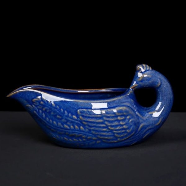 d-46.jpg Traditional Chinese Antique Blue Dragon Phoenix Porcelain Gongfu Tea Set with Lazy Semi-Automatic Design