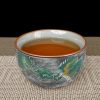d-6-1.jpg Hand Drawn Porcelain Ink Color Green Dragon Kung Fu Tea Cup