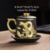 d-6.jpg Delicate Inlaid Gold Auspicious Dragon Purple Clay Tea Cup Mug with Infuser