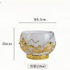 e-21.jpg Ink White Jade Colored Glaze Chinese Chawan Tea Cup Inlaid with Golden Dragon