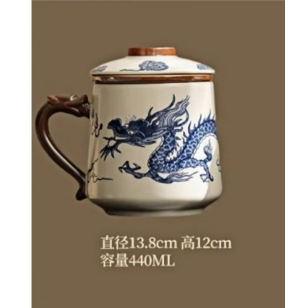 e-3.jpg Exquisite Hand-Painted Blue and White Porcelain Auspicious Clouds Dragon Tea Cup Mug