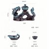 e-30.jpg Refined Chinese Blue Dragon Kiln Change Antique Semi-Automatic Gongfu Tea Cup Set
