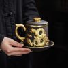 e-5.jpg Delicate Inlaid Gold Auspicious Dragon Purple Clay Tea Cup Mug with Infuser