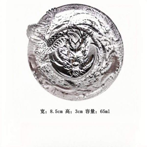 e-7-1.jpg Antique Japanese Hand-carved Dragon Glacier Crystal Fancy Clear Glass Tea Cup