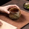f-3-1.jpg Chinese Year Of The Dragon Wood Fired Ash Glaze Carving Dragon Tea Cup