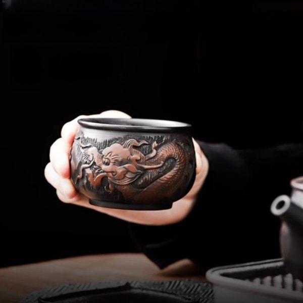 f-8.jpg Authentic Hand-carved Embossed Chinese Dragon Jianshui Purple Pottery Tea Cup