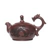 purple-clay-teapot502.jpg Authentic Vintage Handmade Chinese Dragon Handle Zisha Yixing Clay Teapot