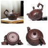purple-clay-teapot503.jpg Authentic Vintage Handmade Chinese Dragon Handle Zisha Yixing Clay Teapot